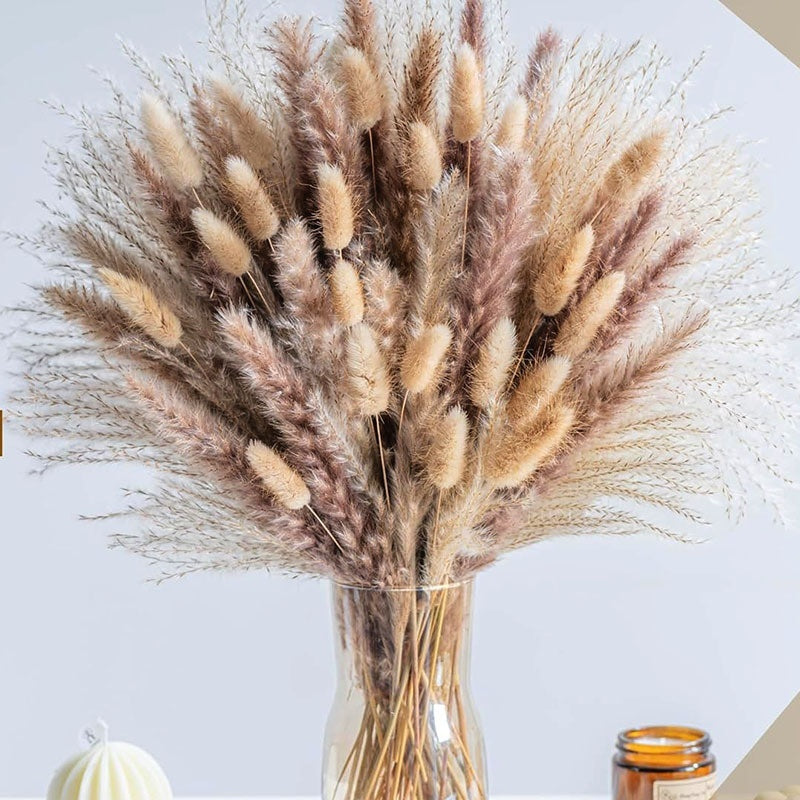 Pampas Grass Boho Wedding Decor Bouquet Set