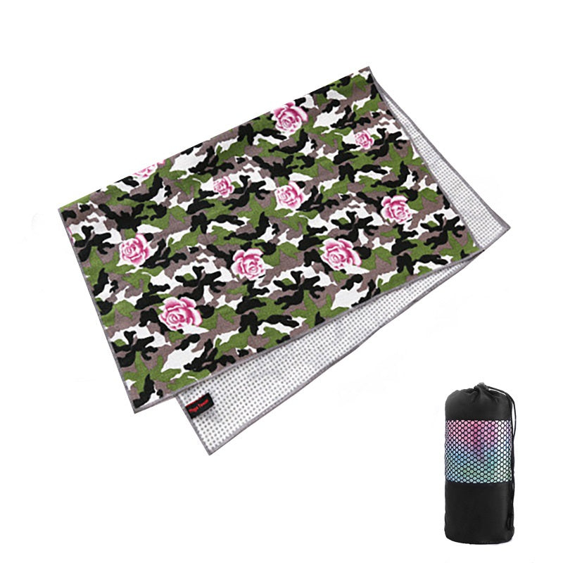 Tie-Dye Pattern Grip Yoga Towels
