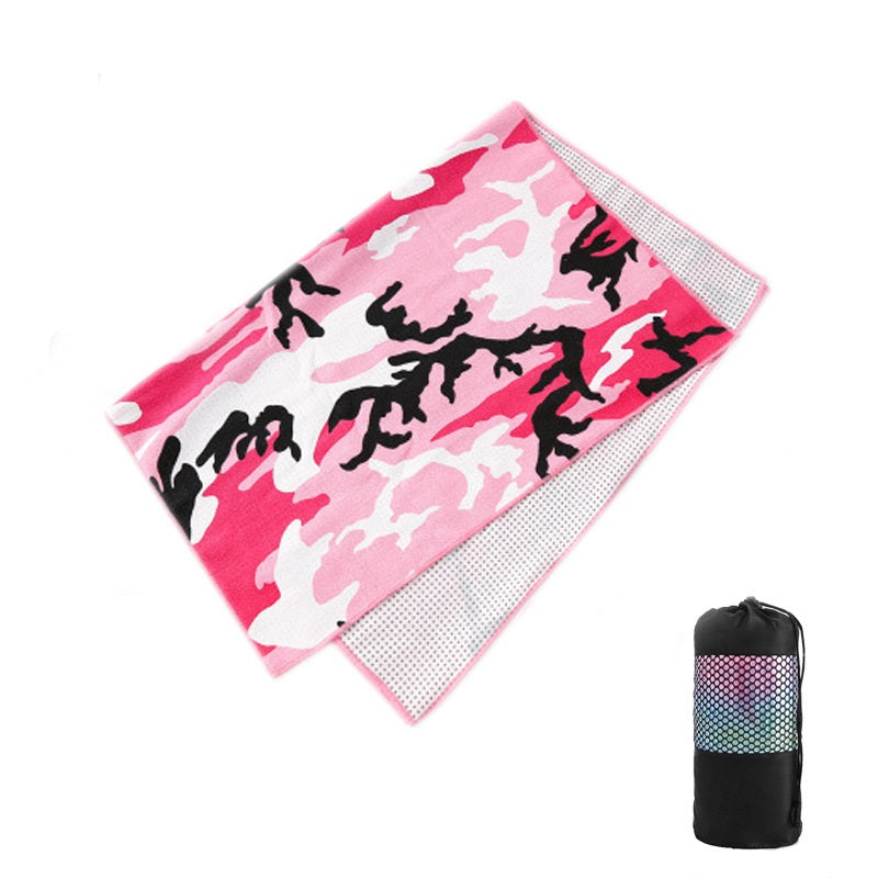 Tie-Dye Pattern Grip Yoga Towels