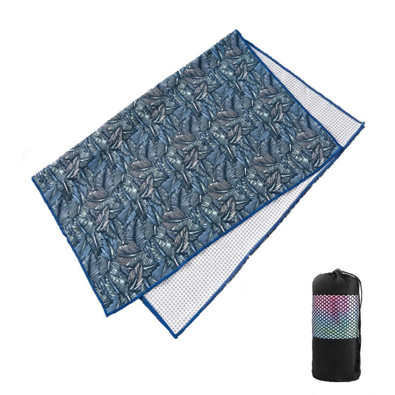 Tie-Dye Pattern Grip Yoga Towels
