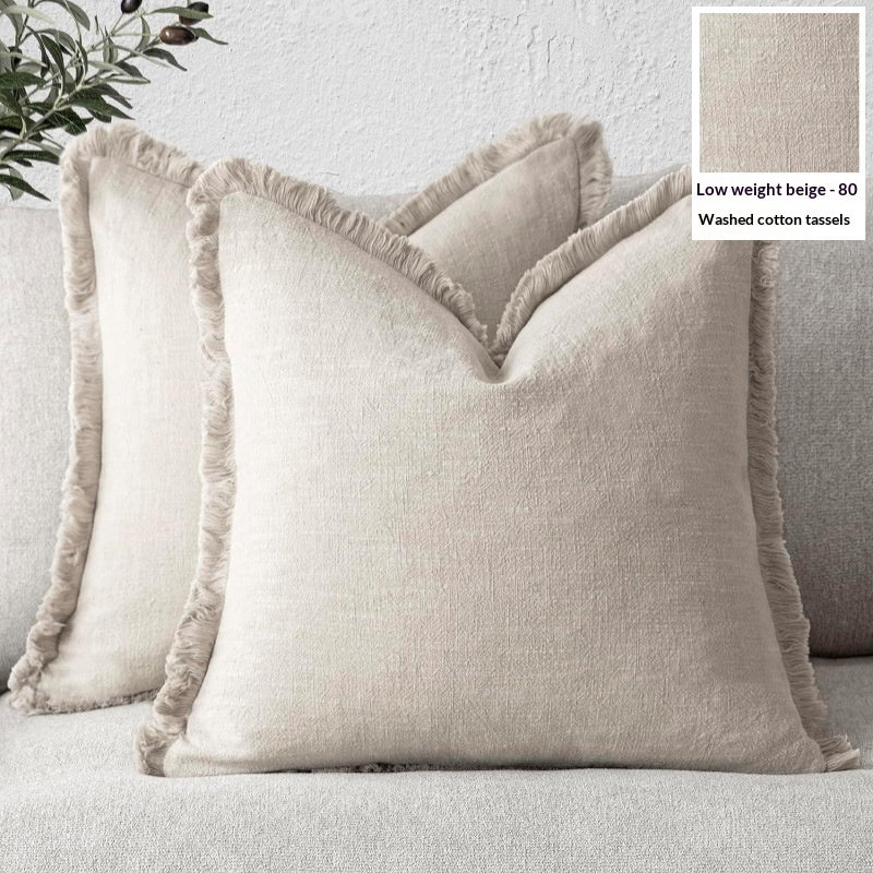 Simple Boho Solid Color Pillowcases
