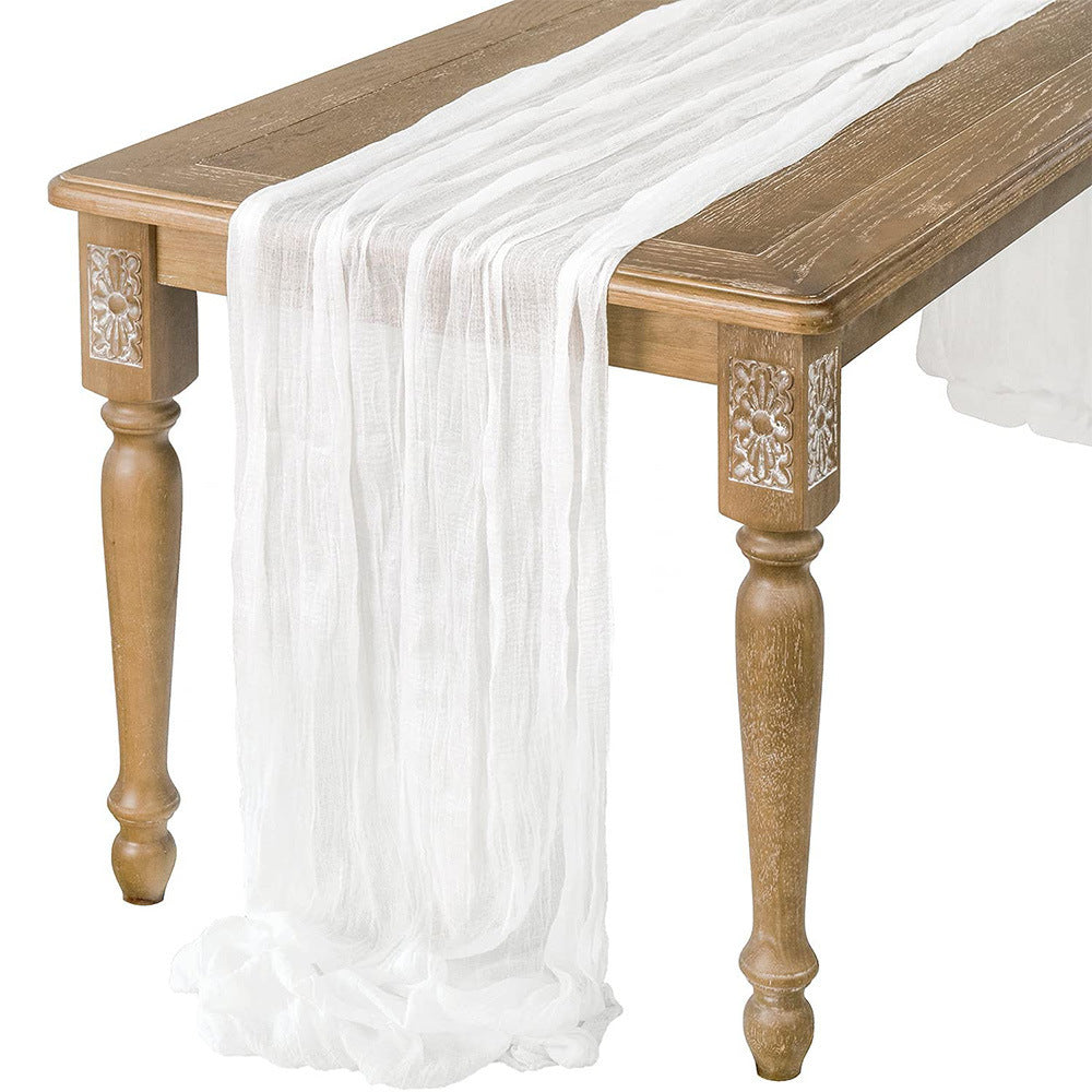 Sheer Bohemian Table Runner for Boho Weddings