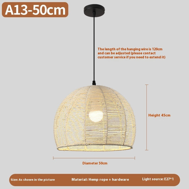 Woven Rattan Boho Chandeliers