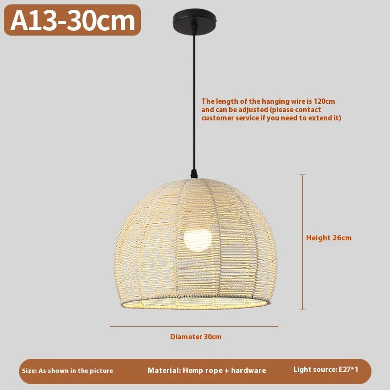 Woven Rattan Boho Chandeliers