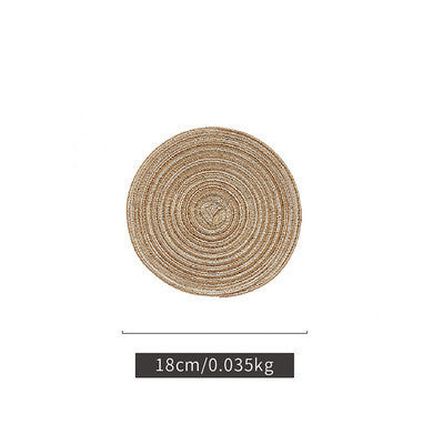 Round Minimalistic Bohemian Placemat