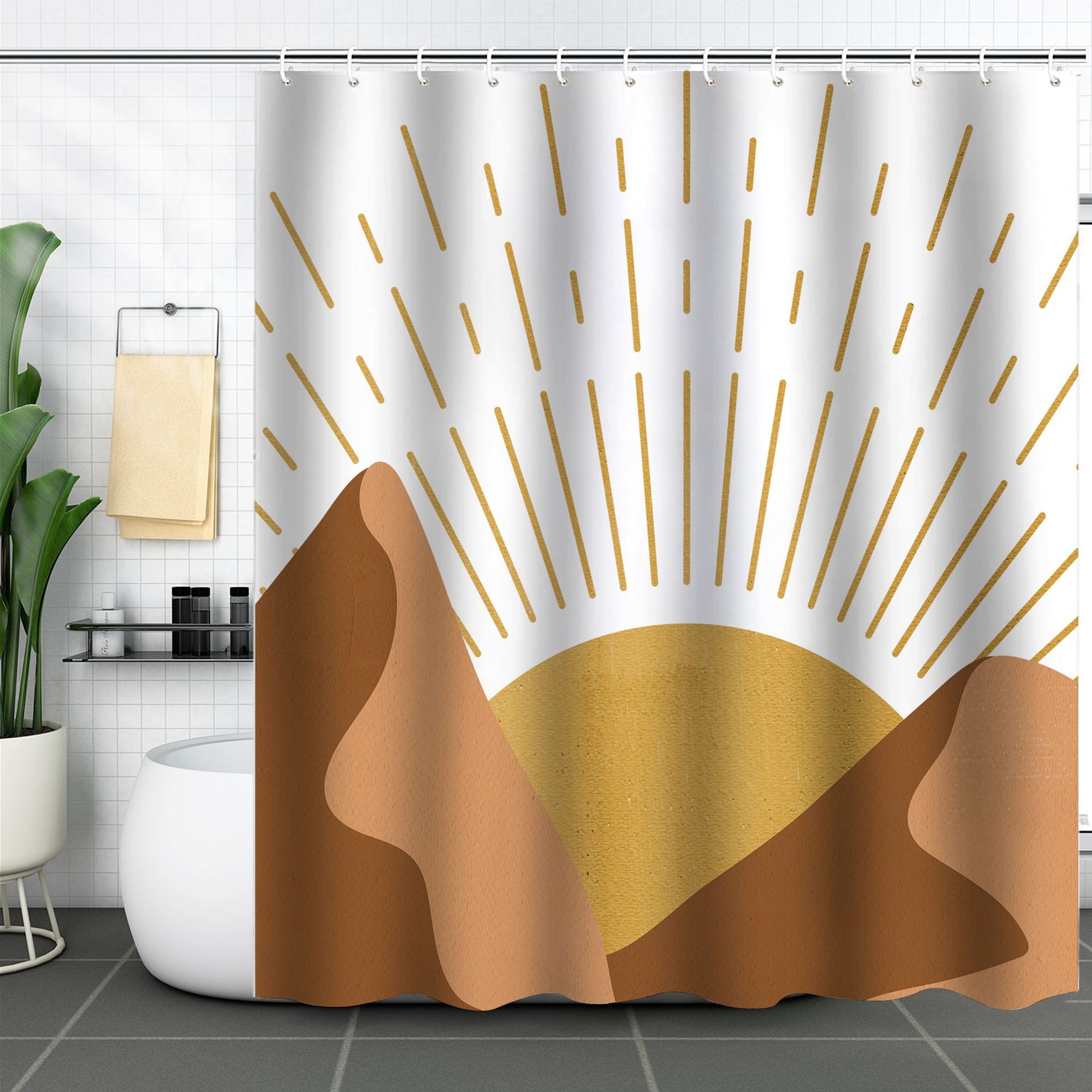 Colorful Boho Printed Shower Curtains