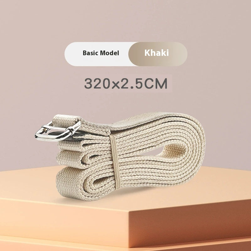 Long Yoga Strap with Metal Buckle