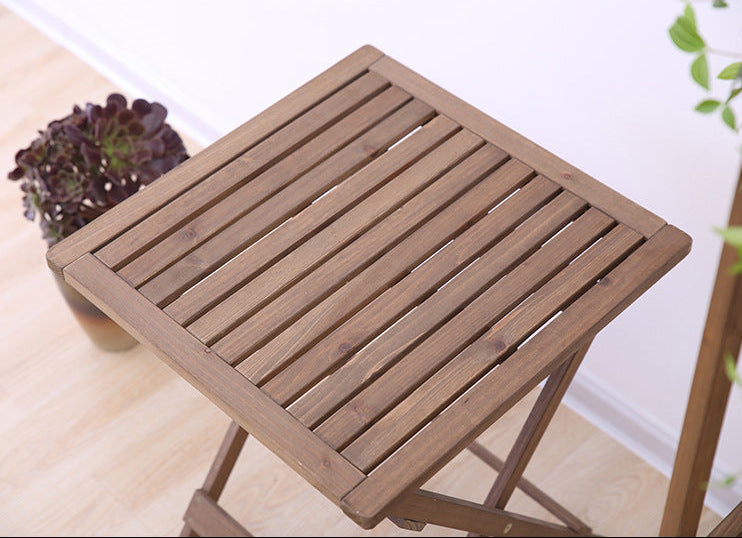 2 IN 1 Wooden Foldable Table and Stool