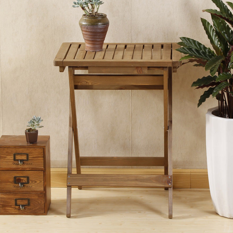 2 IN 1 Wooden Foldable Table and Stool