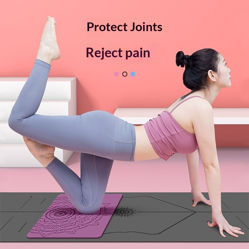 Boho Print Mini Yoga Mats - 16x23 Inches (40x60cm)