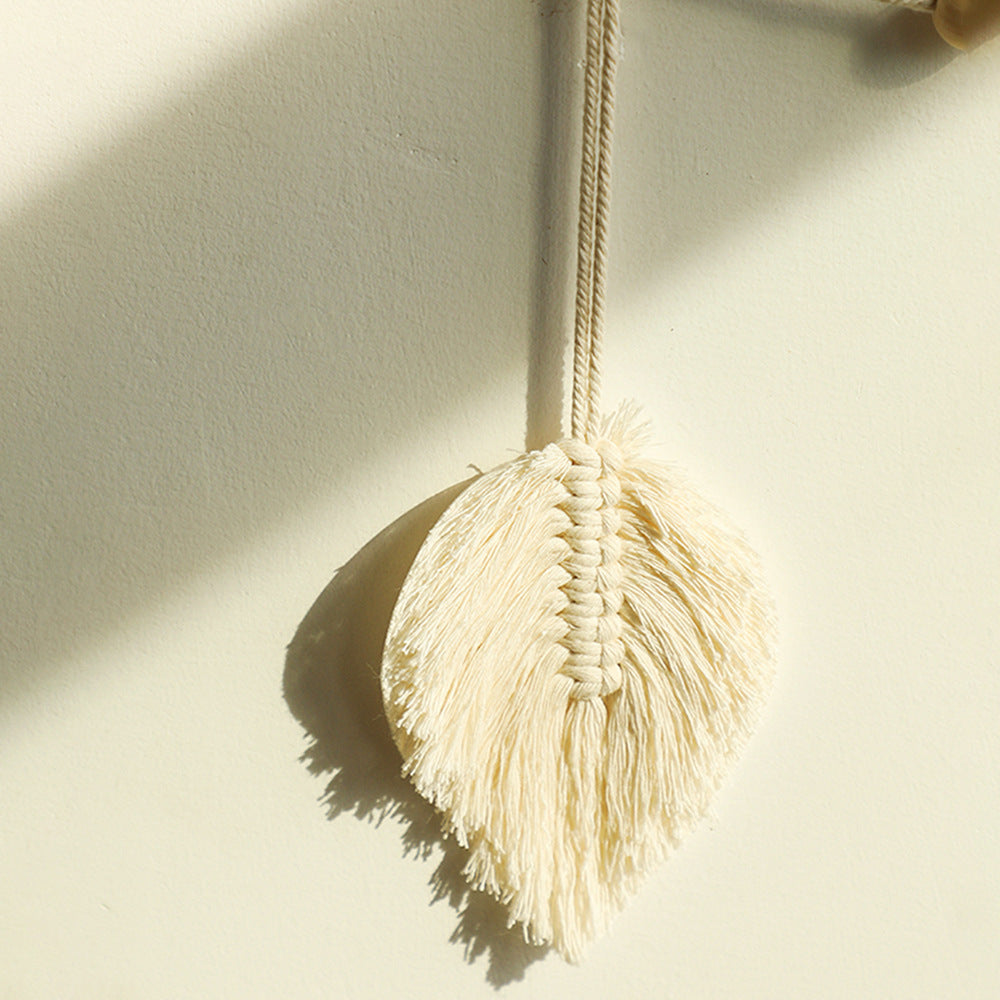 Woven Leaves Wall Hanging Macrame