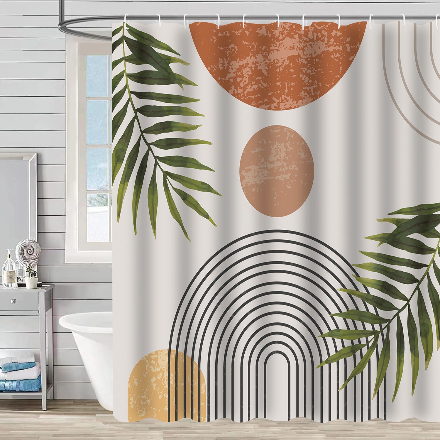 Colorful Boho Printed Shower Curtains