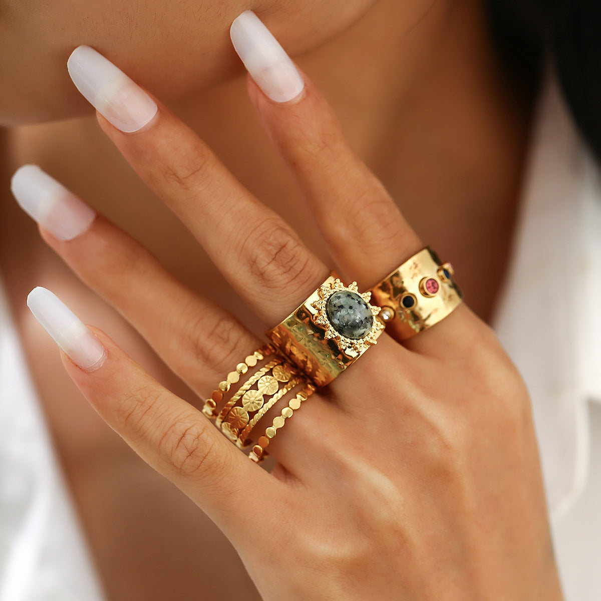 3 Pcs Boho Rings Set