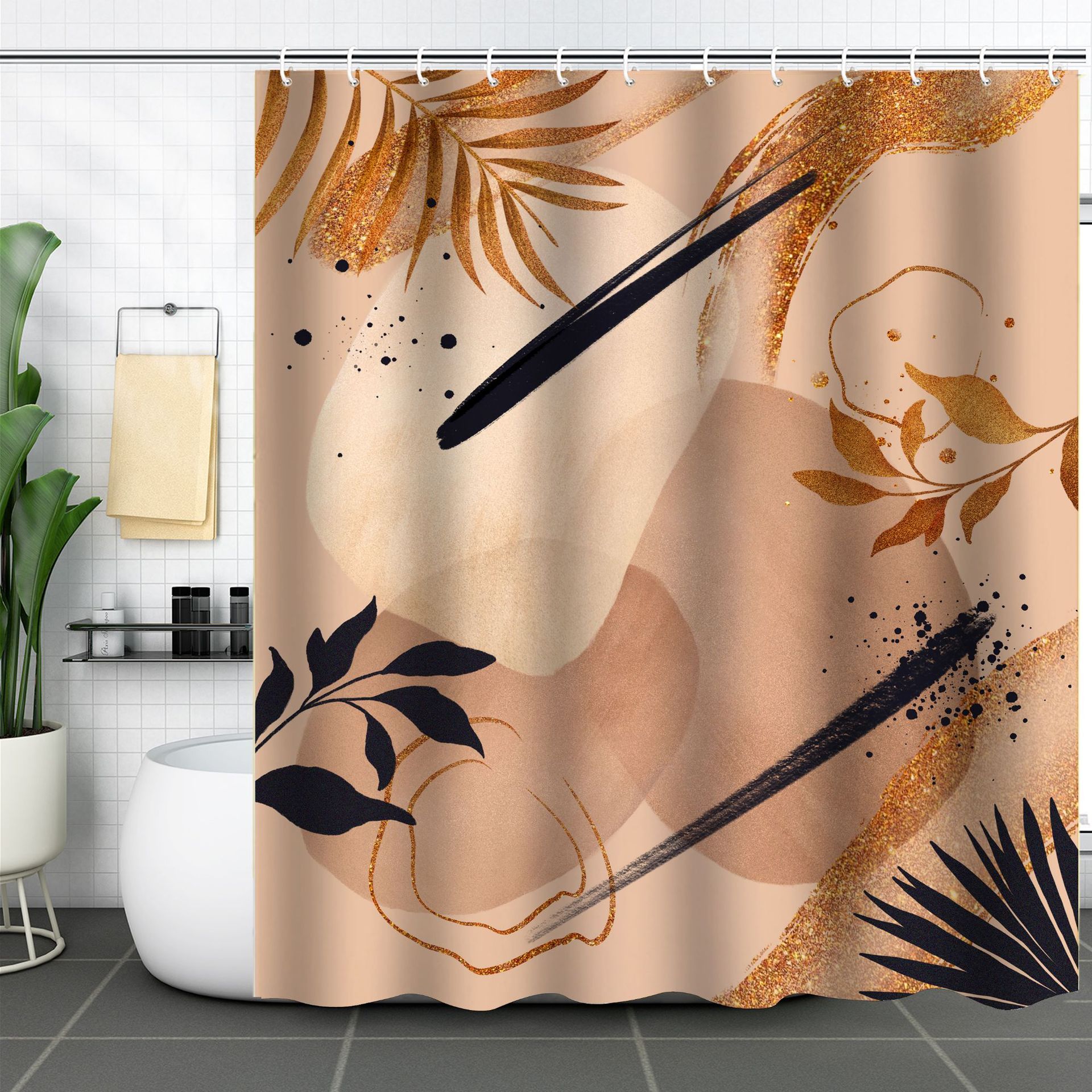 Colorful Boho Printed Shower Curtains
