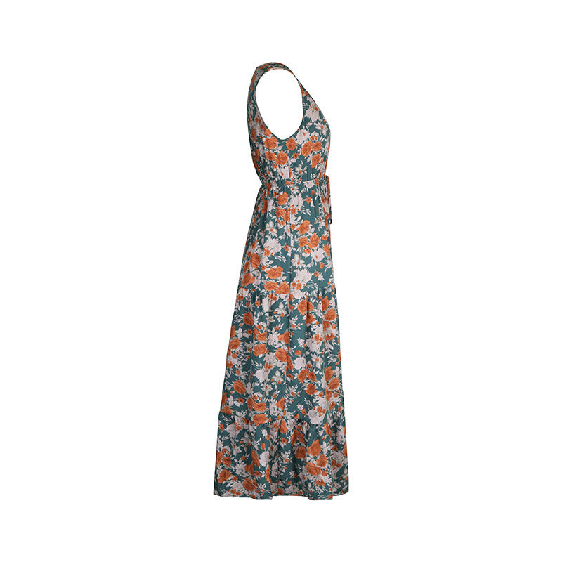 Floral dress on a white background