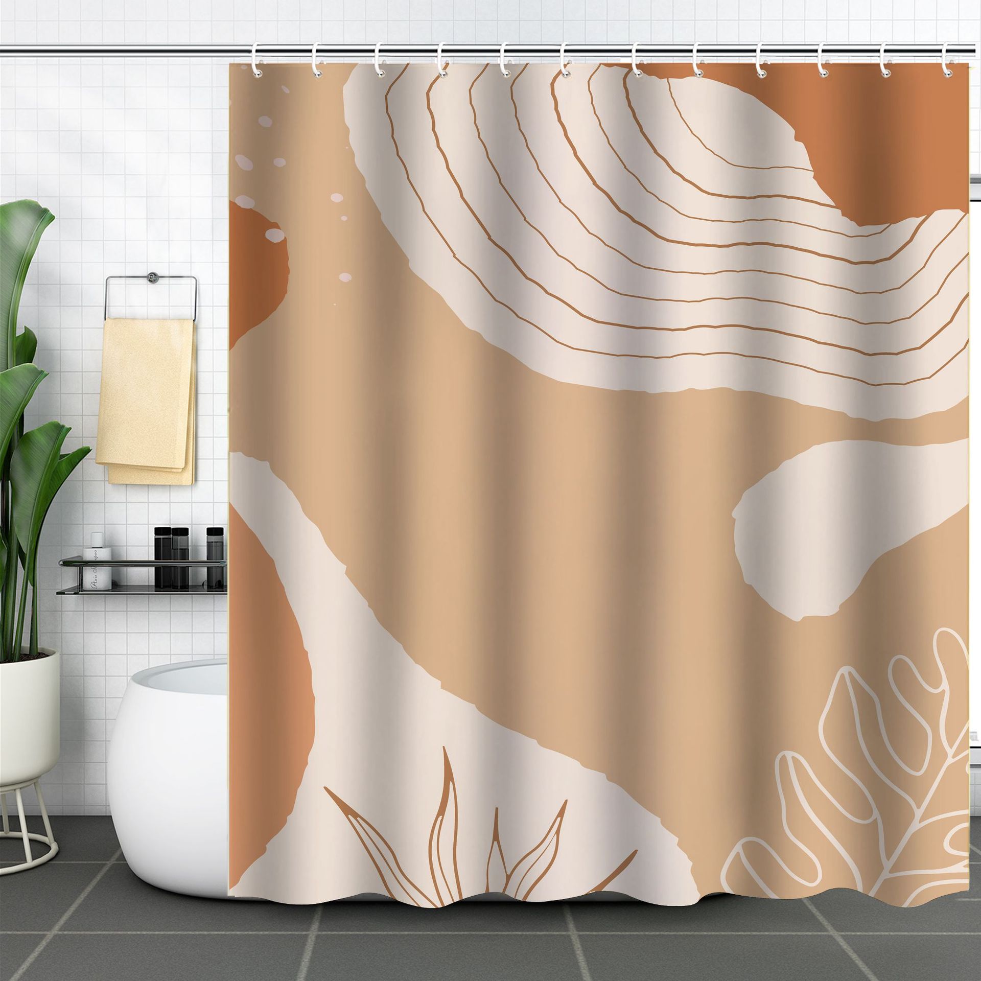 Colorful Boho Printed Shower Curtains