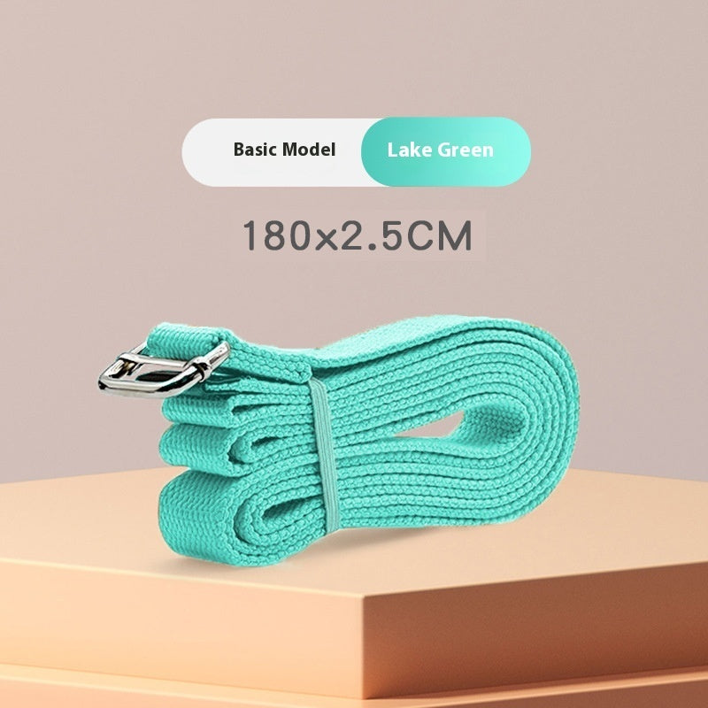 Long Yoga Strap with Metal Buckle