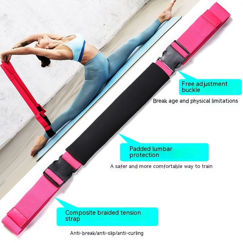 Dual Color Plastic Buckle Yoga Straps