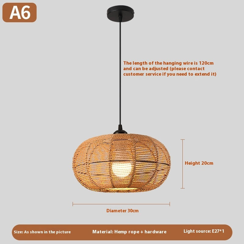 Woven Rattan Boho Chandeliers