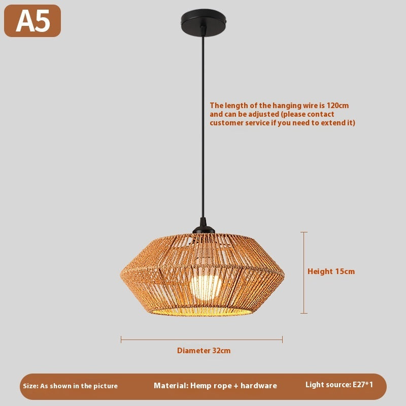 Woven Rattan Boho Chandeliers