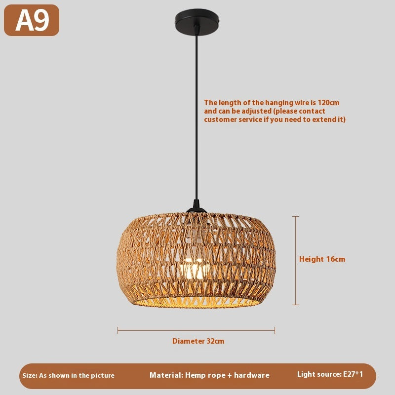 Woven Rattan Boho Chandeliers