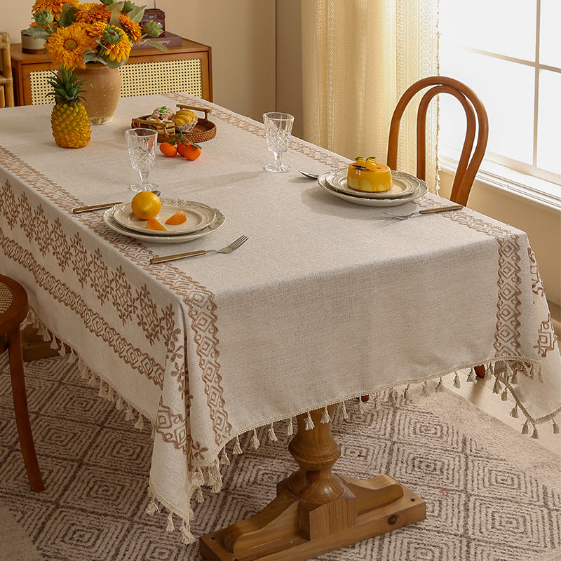 Bohemian Earthy Tablecloth
