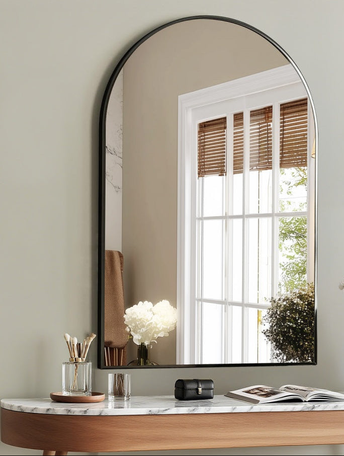 Arch Wide Boho Wall Mirror
