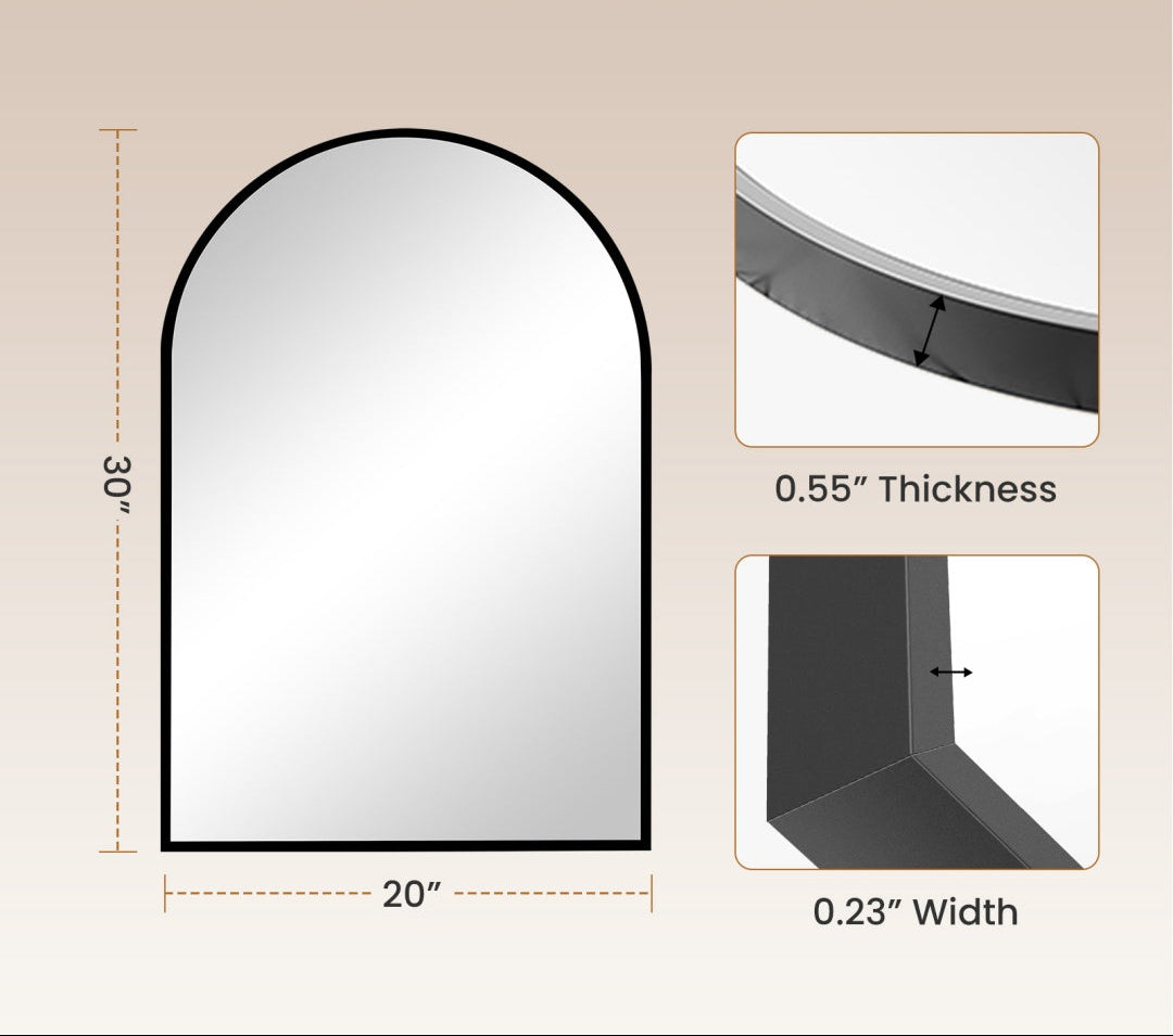 Arched Boho Wall Mirror