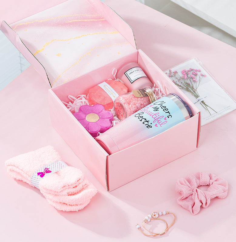 Aromatherapy Candle Bath Set Gift Basket Boxes