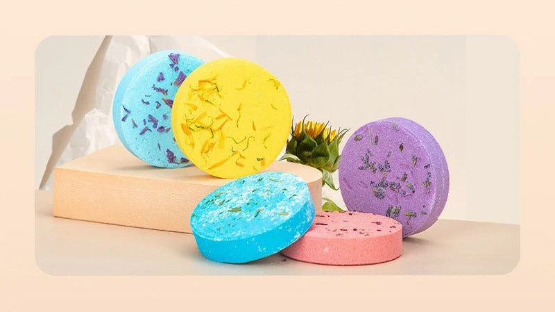 Aromatherapy Flower Shower Steamers with Bath Salts