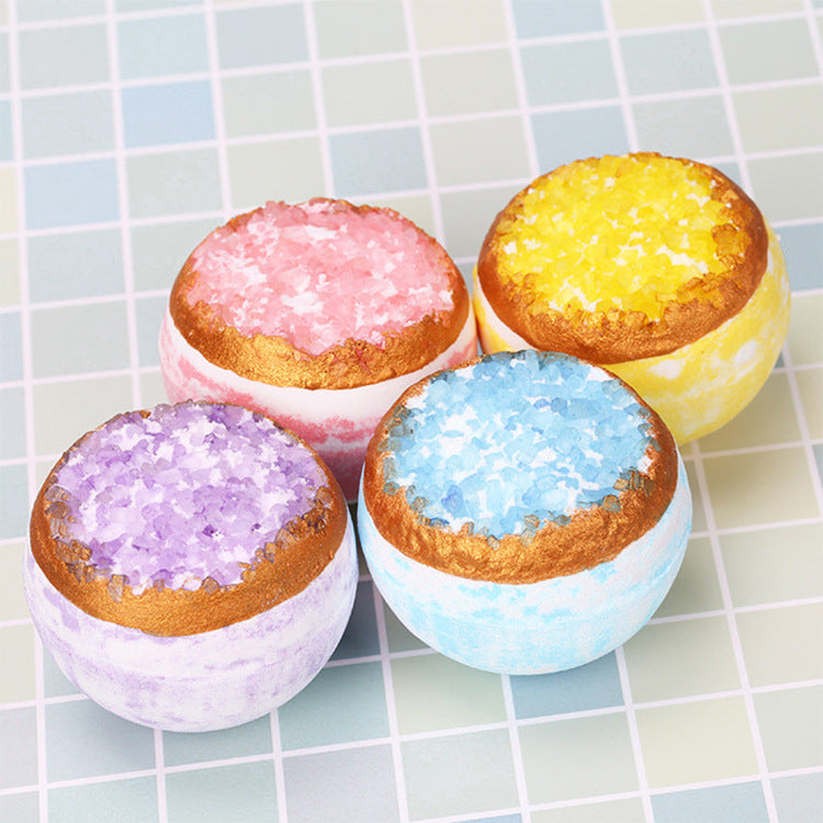 Colorful Bath Salt Bath Bombs 4 Piece Pack