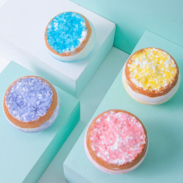 Colorful Bath Salt Bath Bombs 4 Piece Pack