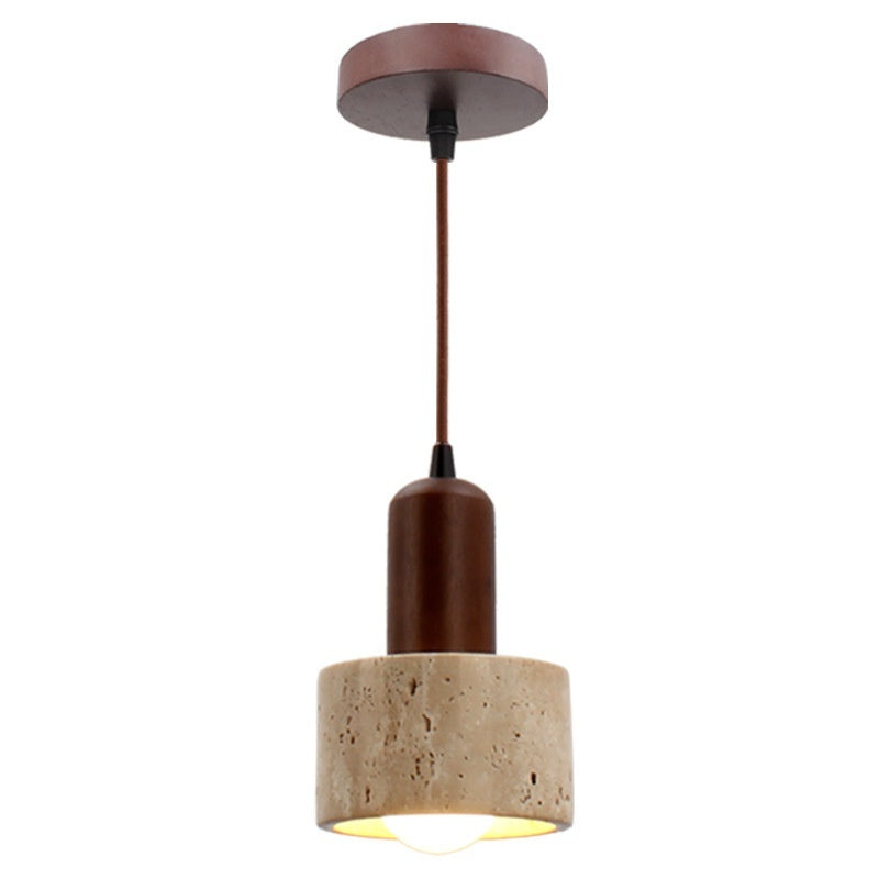 Bedside Hanging Wire Pendant Lights - Marble and Concrete Style