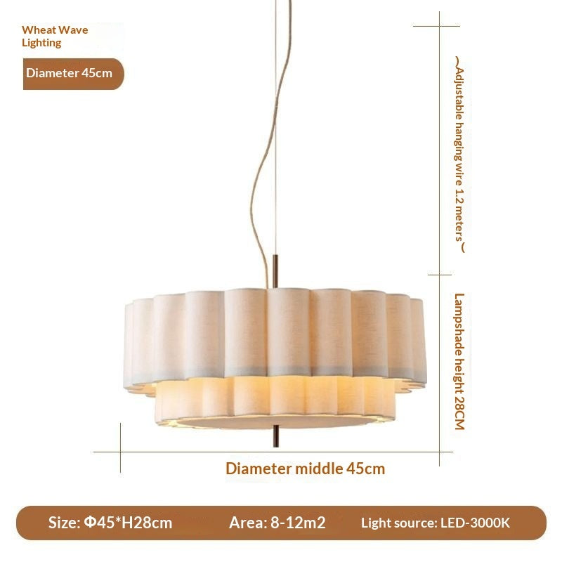 Beige Boho Chandelier Light Fixture