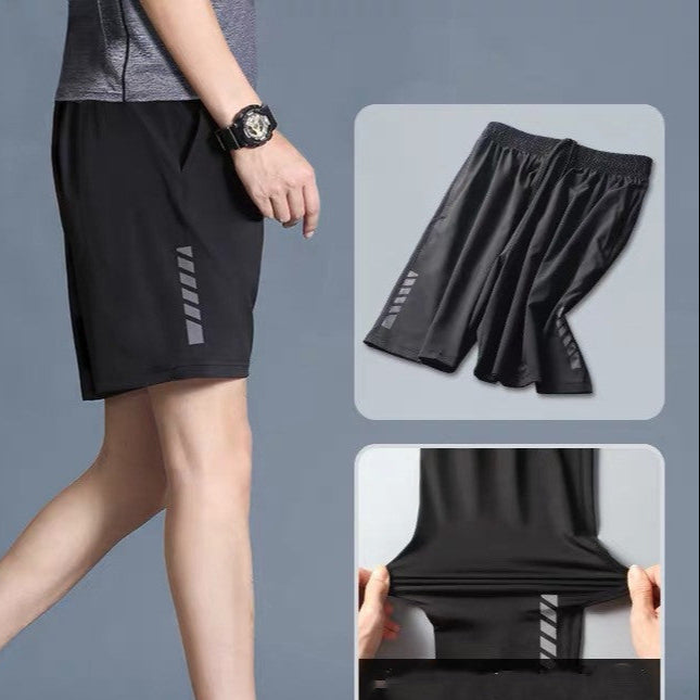 Black Men's Yoga Shorts