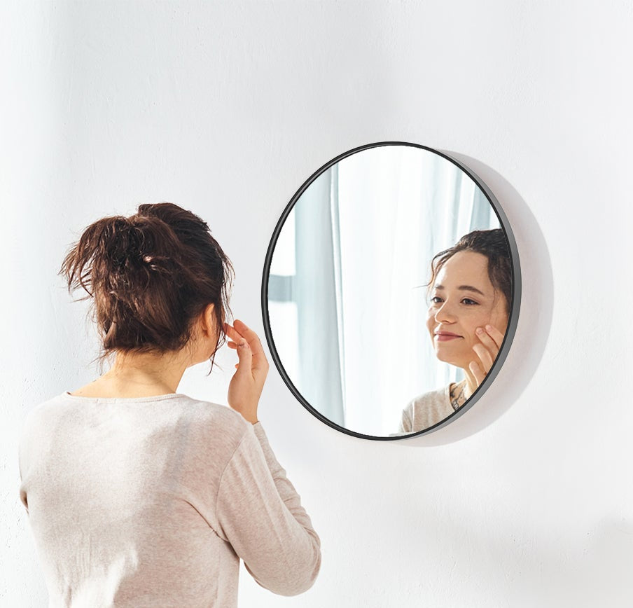 Black Minimalist Wall Mirror