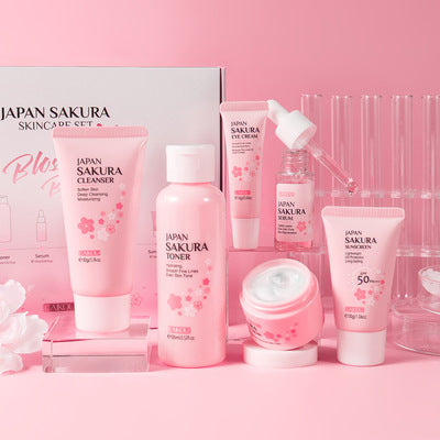 Cherry Blossom Sakura Skin Care Gift Set - Moisturizing And Hydrating