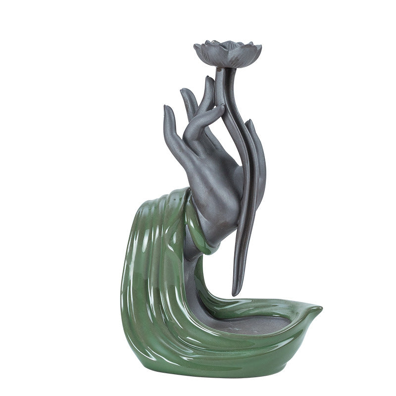 Blue Ceramic Incense Waterfalls