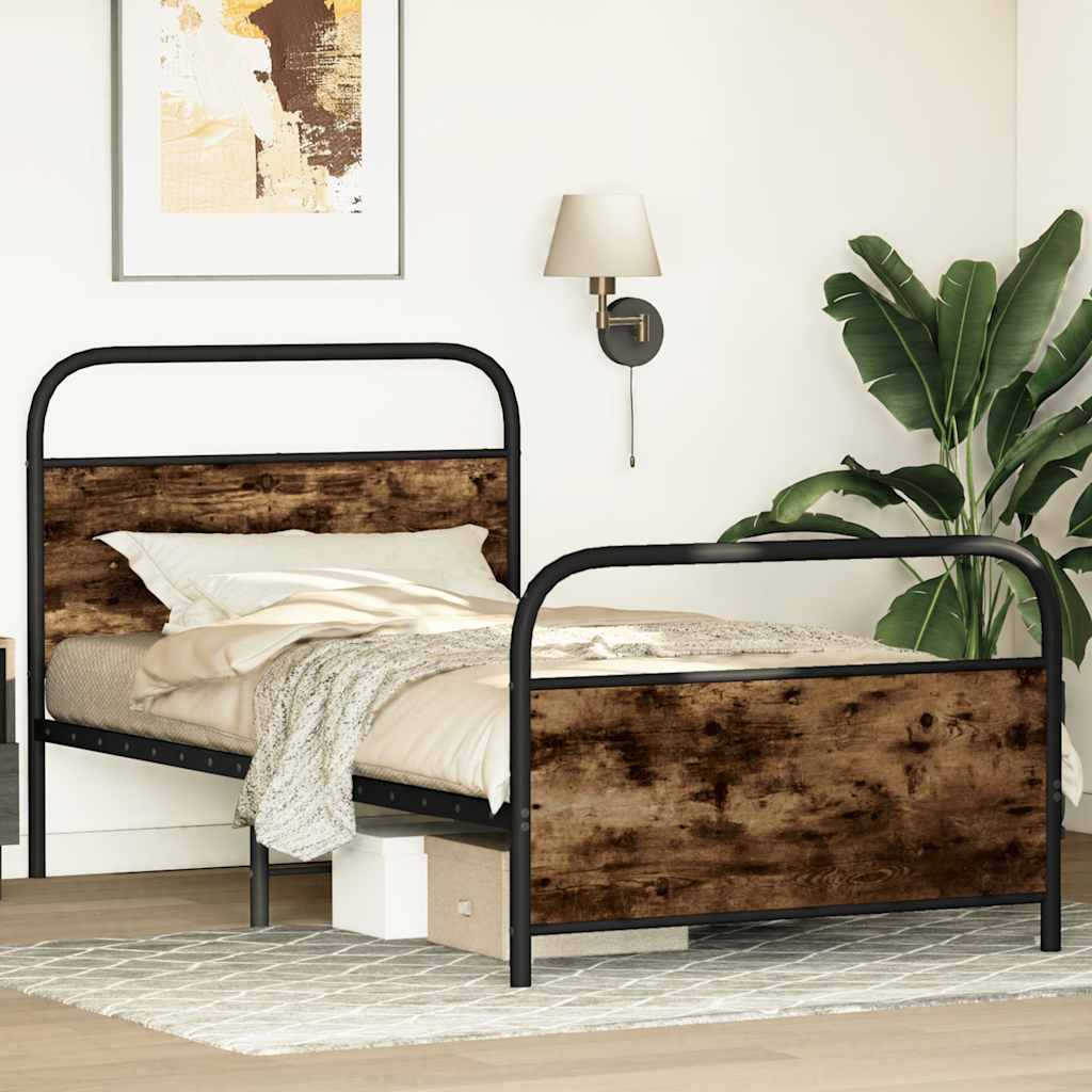 Bohemian Bed Frame with Headboard and Footboard