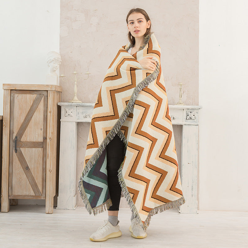 Bohemian double Sided Blanket
