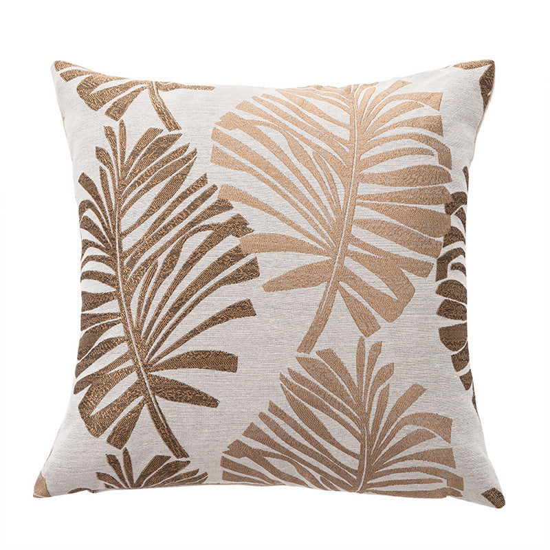 brown Bohemian Leaf Pattern Pillowcases