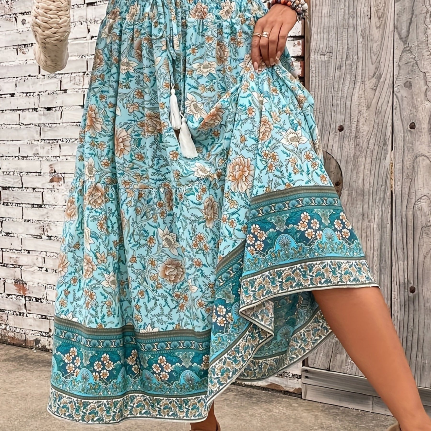 Bohemian Pattern Long Skirt