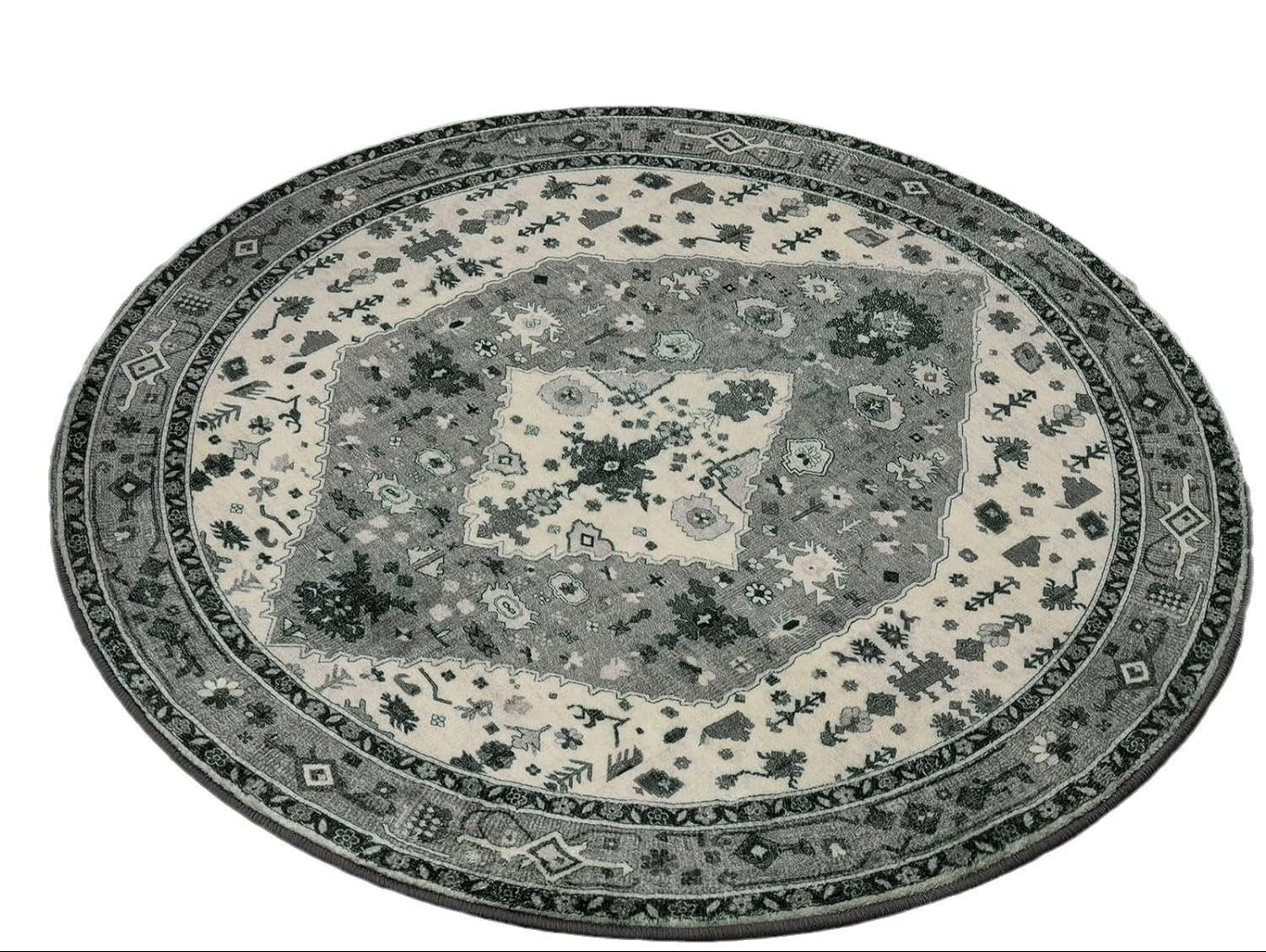 Bohemian Patterned Round Carpet boho