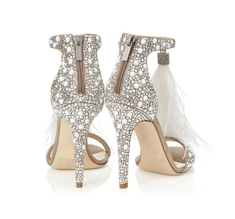 Bohemian Tassel Wedding High Heel Sandals boho