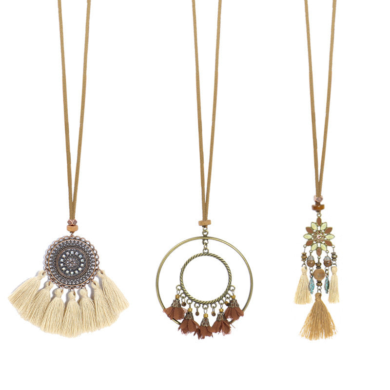 Bohemian Tassel Necklaces - Set of 3 Pcs