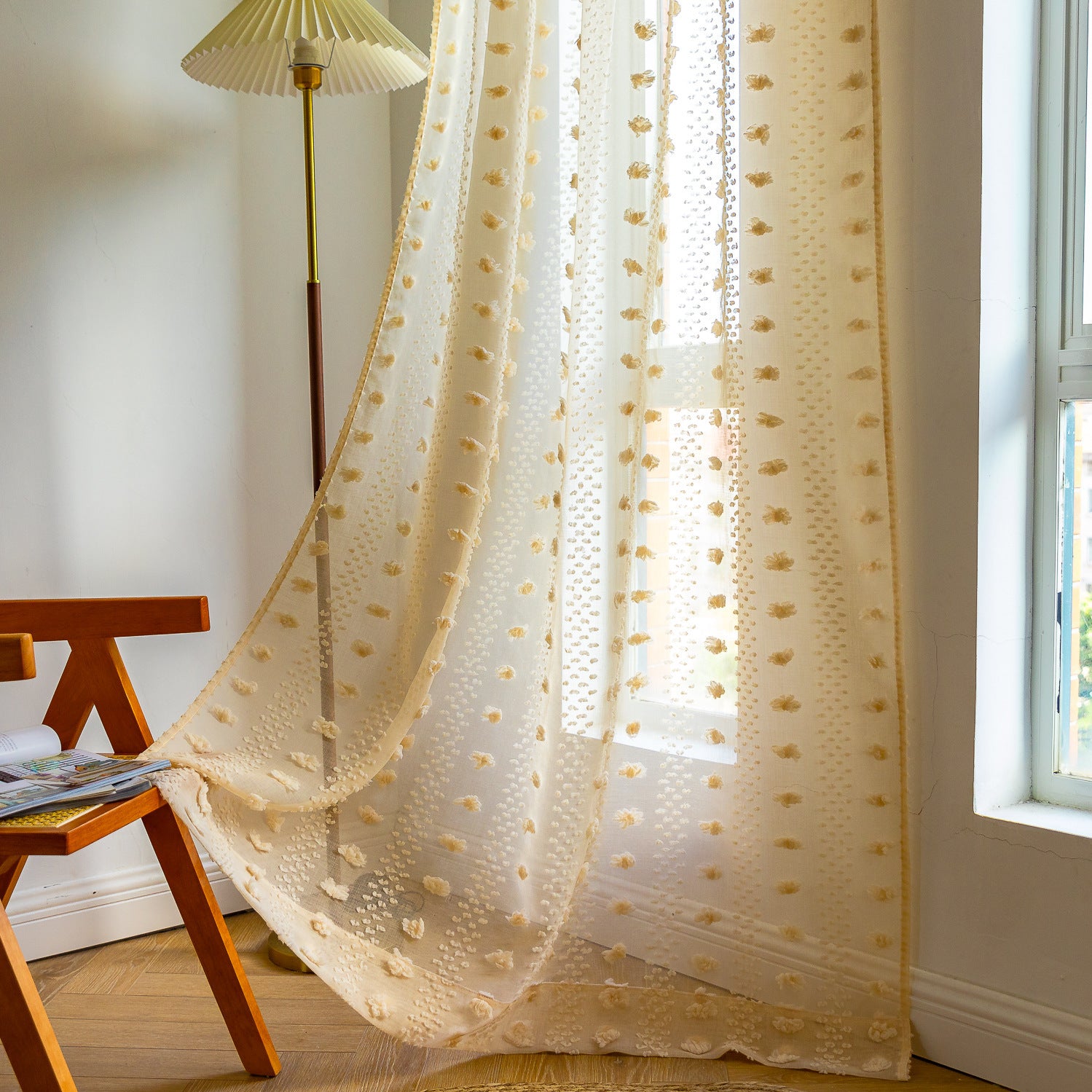 Bohemian Thin Tufted Curtains