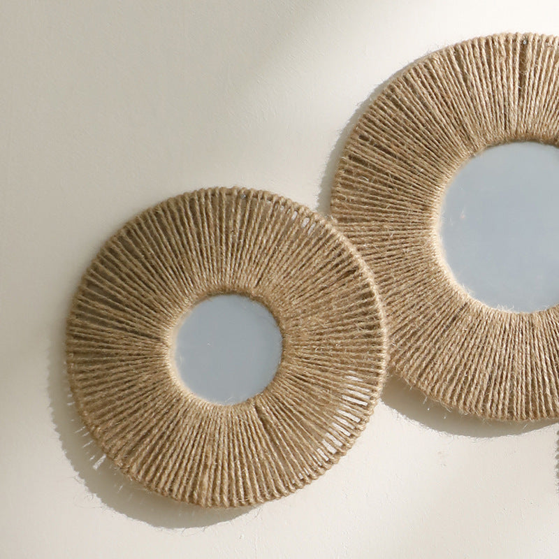 Bohemian Woven Mirror Wall Decor