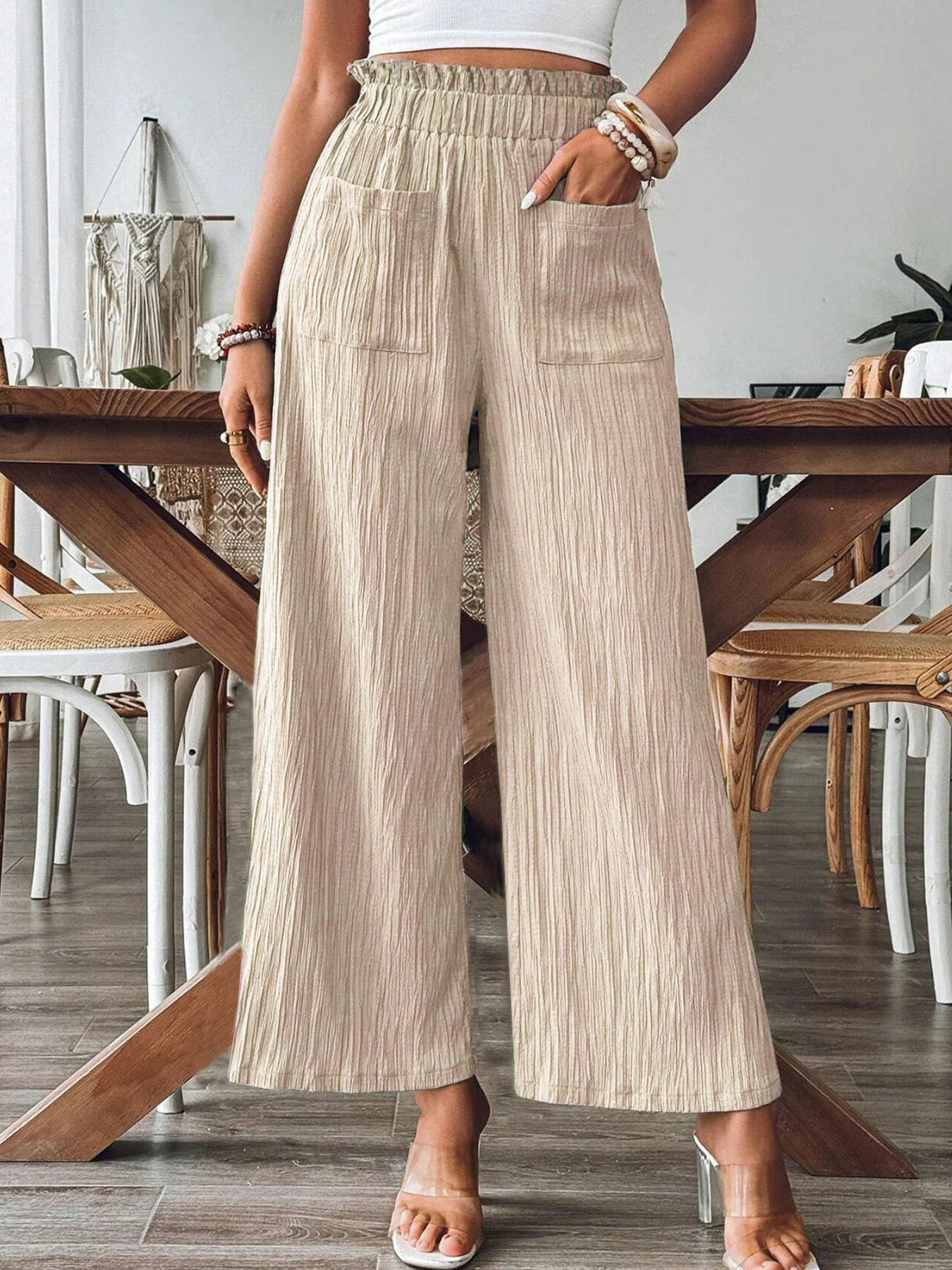Boho Chic Casual Wide Leg Pants