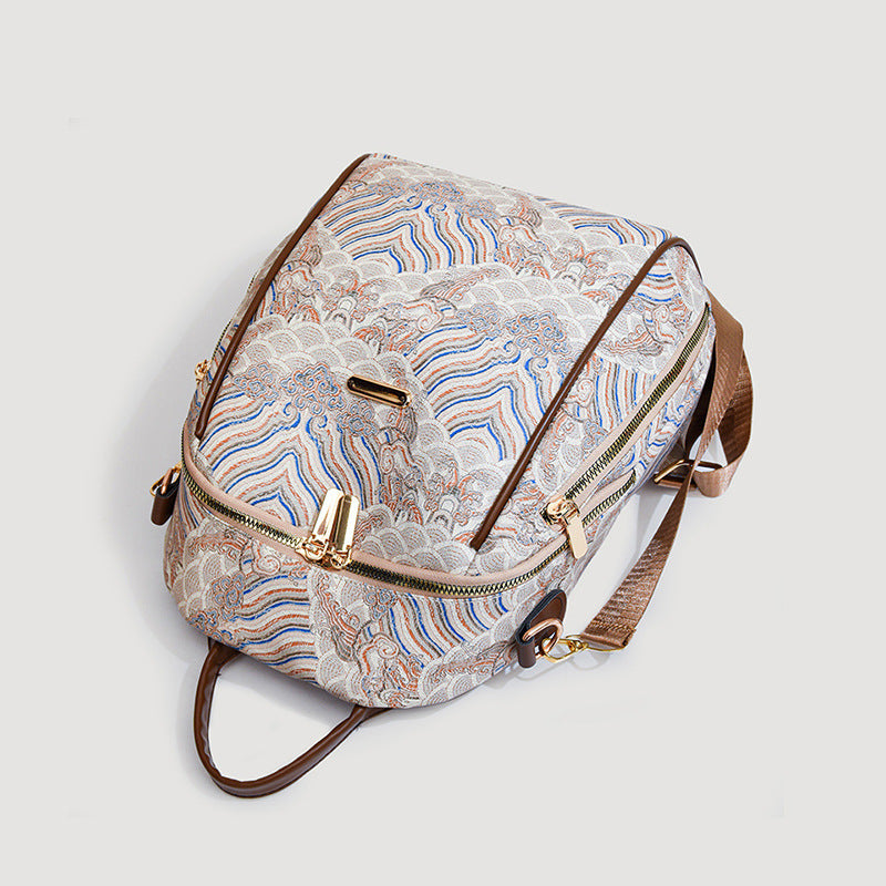 Boho Chic Pattern Backpack Bag