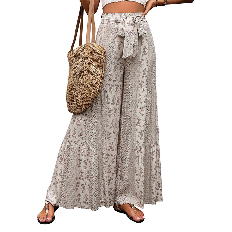Boho Chic Womens Trousers Wide Leg Style